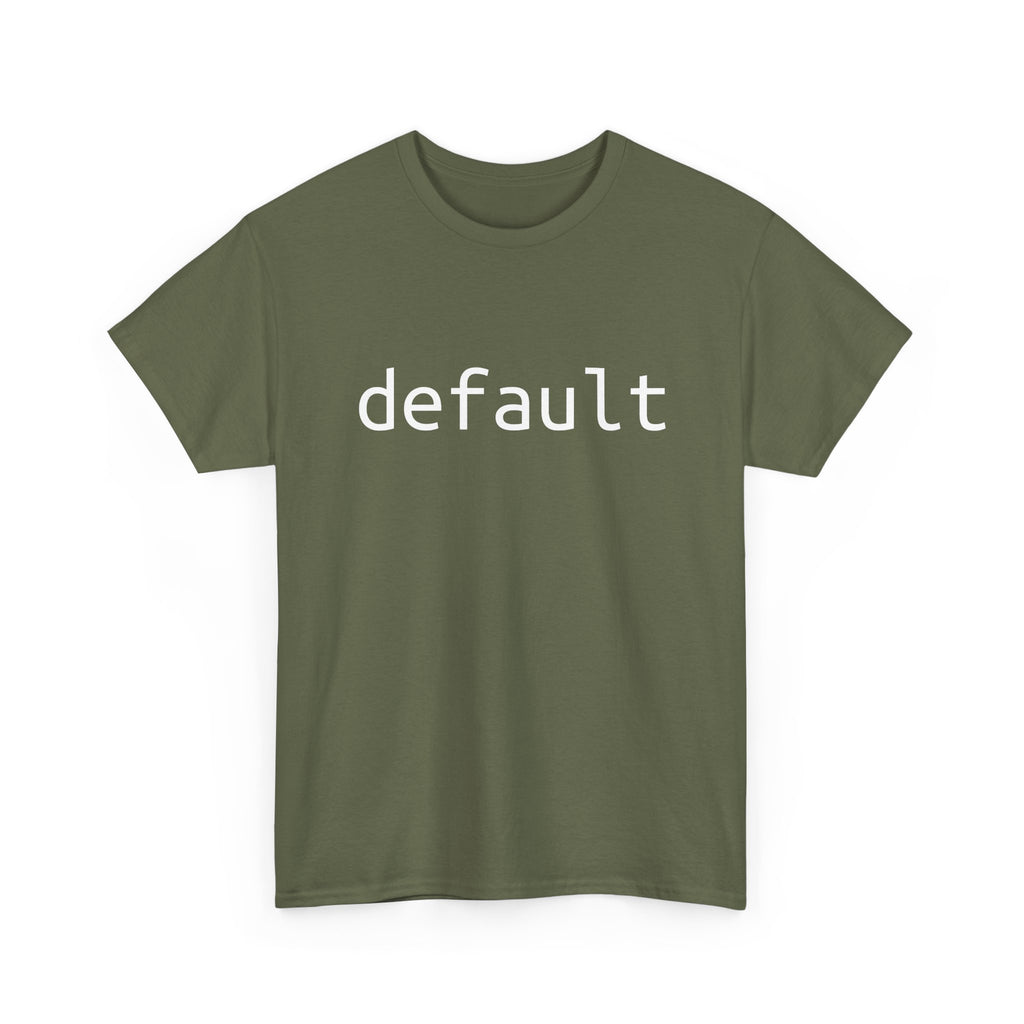 "Default" Tee – The foundation of your nerd wardrobe