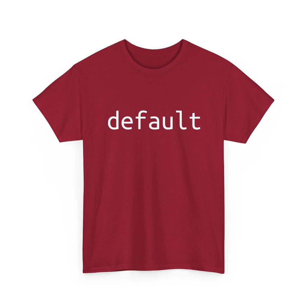 "Default" Tee – The foundation of your nerd wardrobe